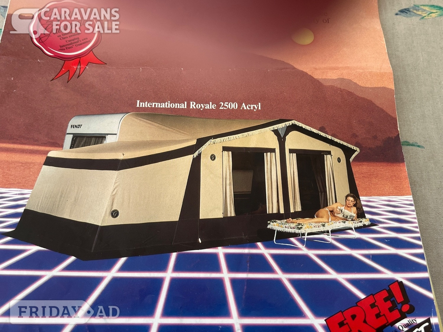 Awning - for 14ft caravan  in Sandy