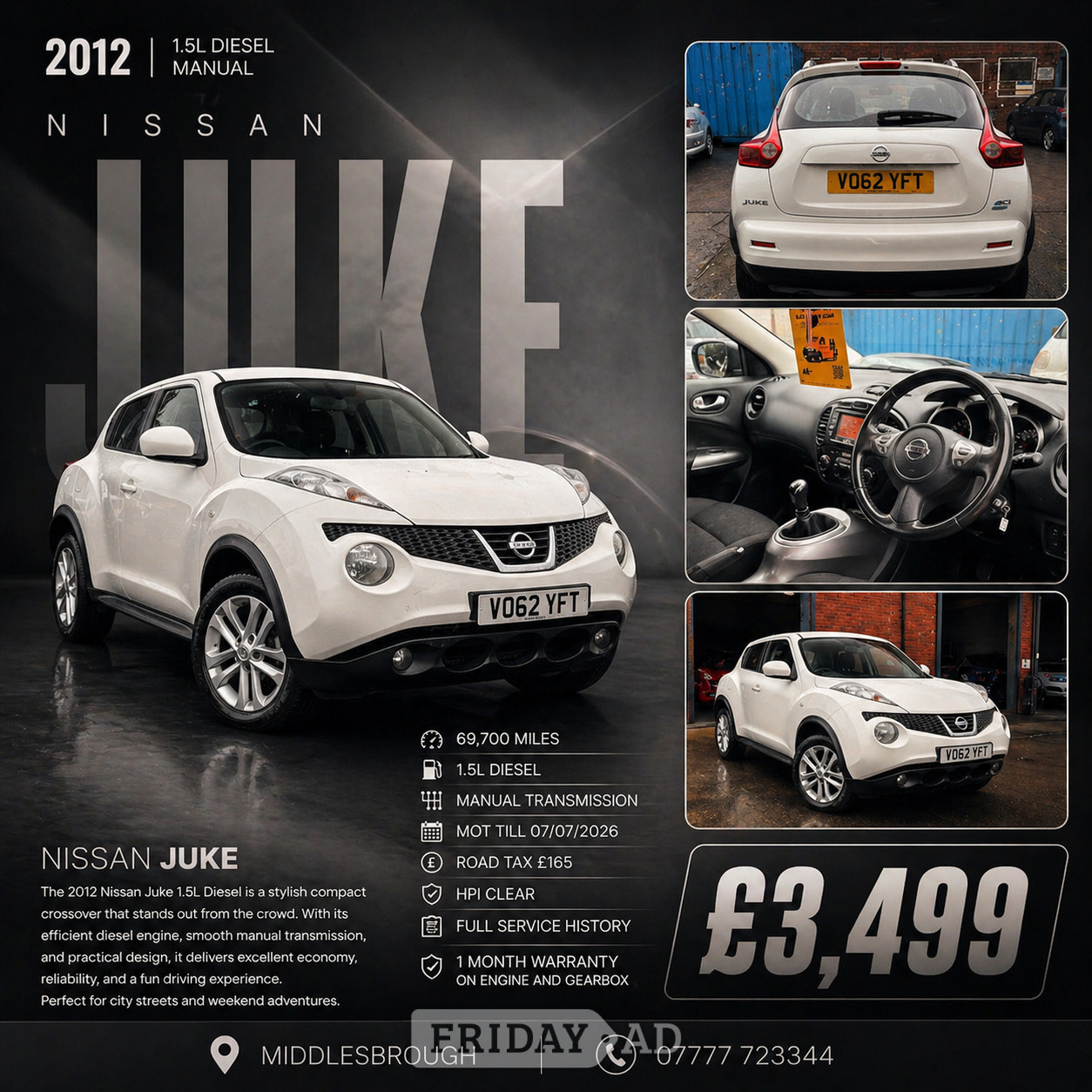 Nissan Juke 2012 in Middlesbrough