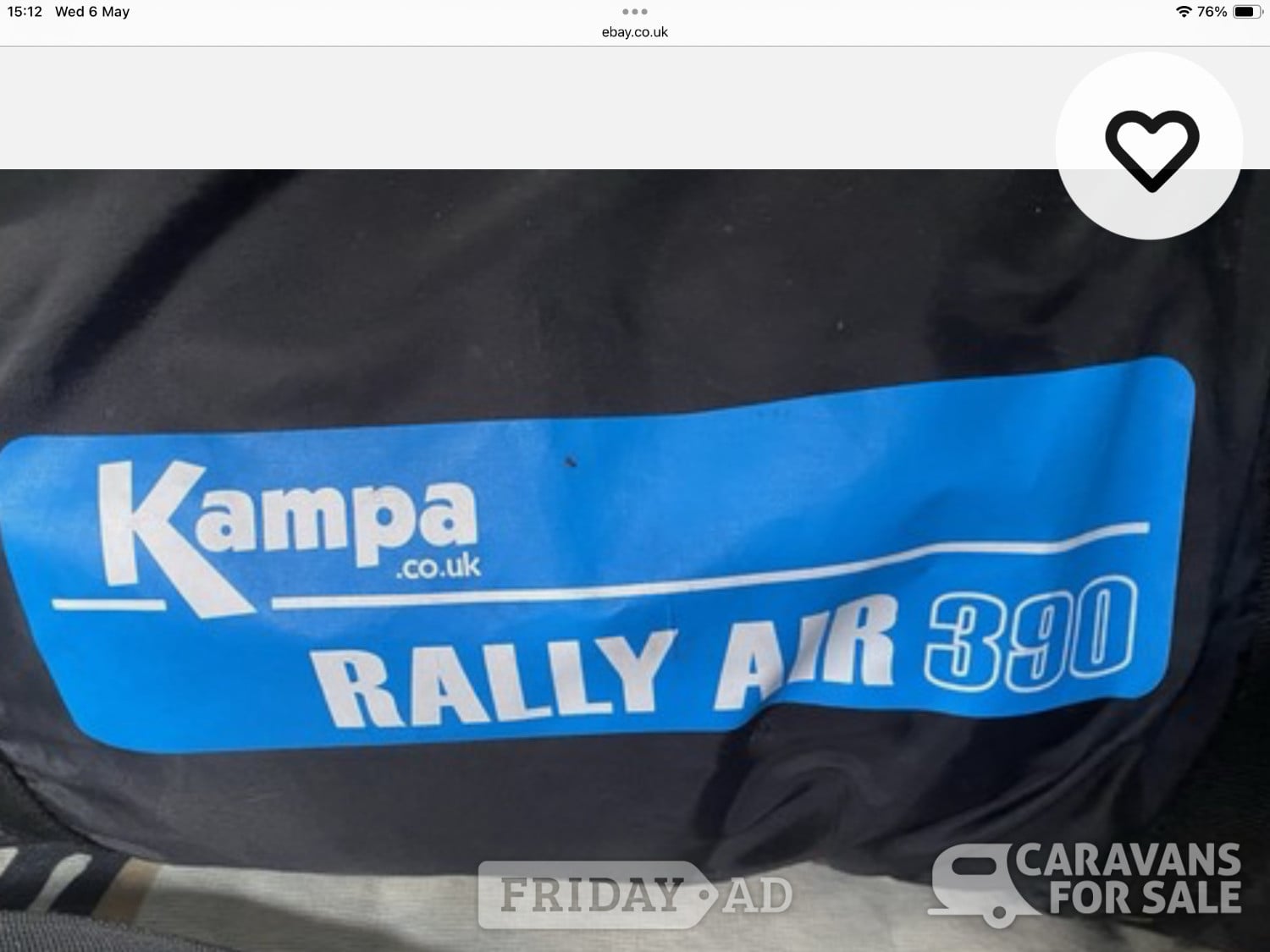 Kampa 390 Air Awning in Aylesbury