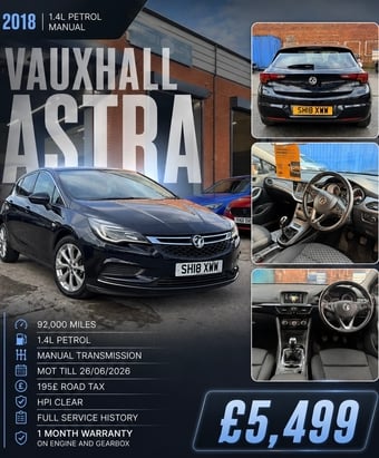 Vauxhall Astra 2018