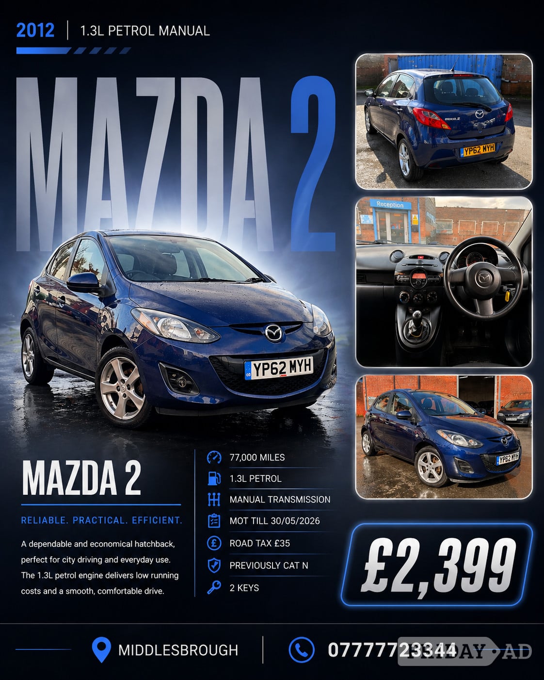 Mazda Mazda2 2012 in Middlesbrough