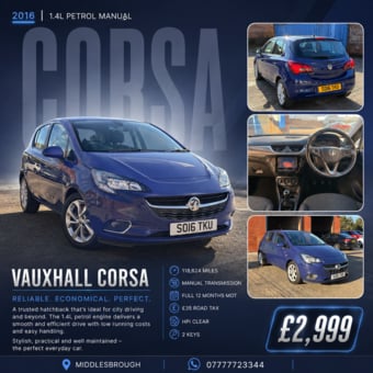 Vauxhall Corsa 2016