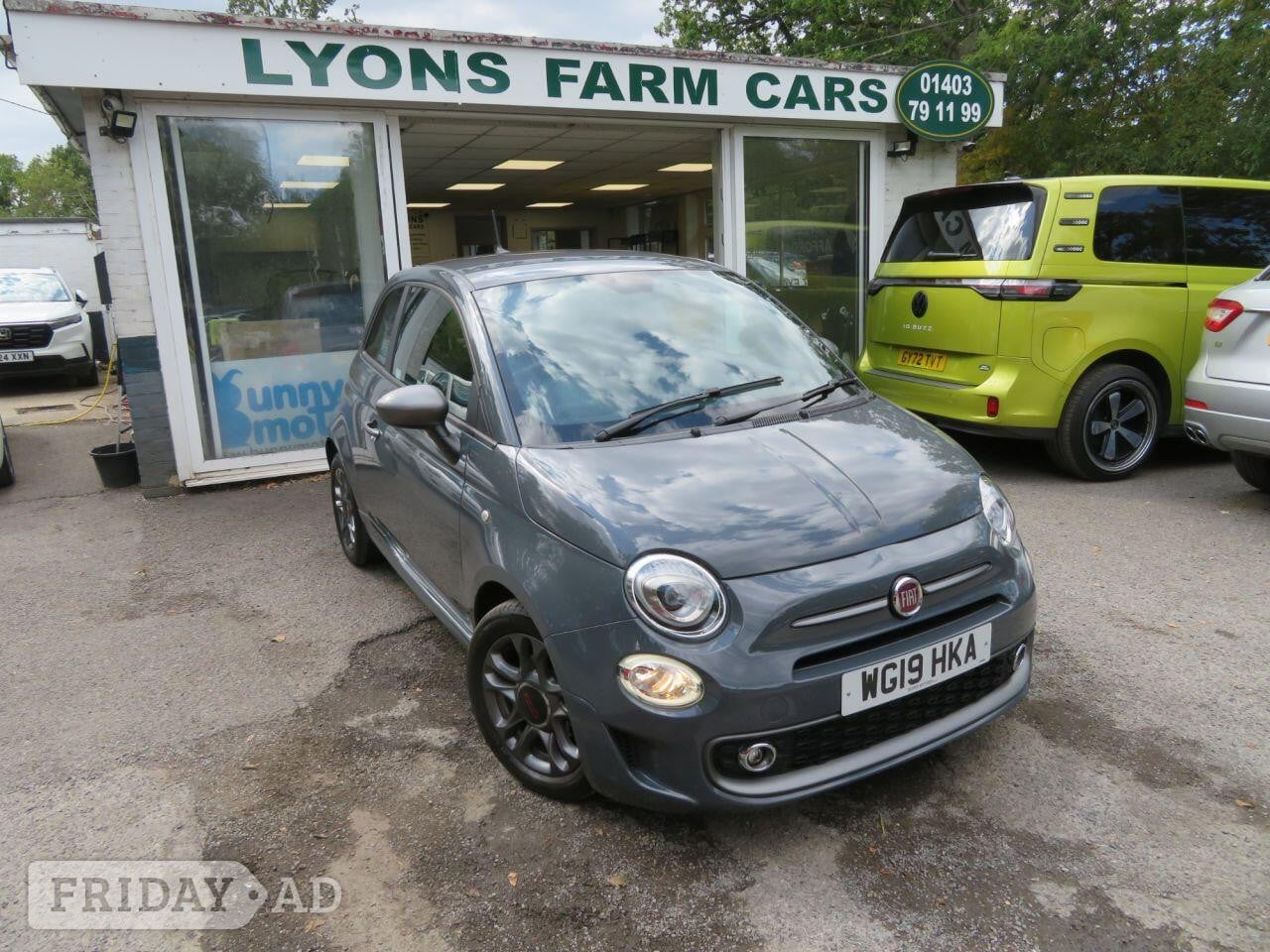 2019 FIAT 500 1.2 S Hatchback 3dr Petrol Manual Euro 6 (s/s) (69 bhp) SPORTS KIT + SPOILER + TINT WINDOWS in Horsham