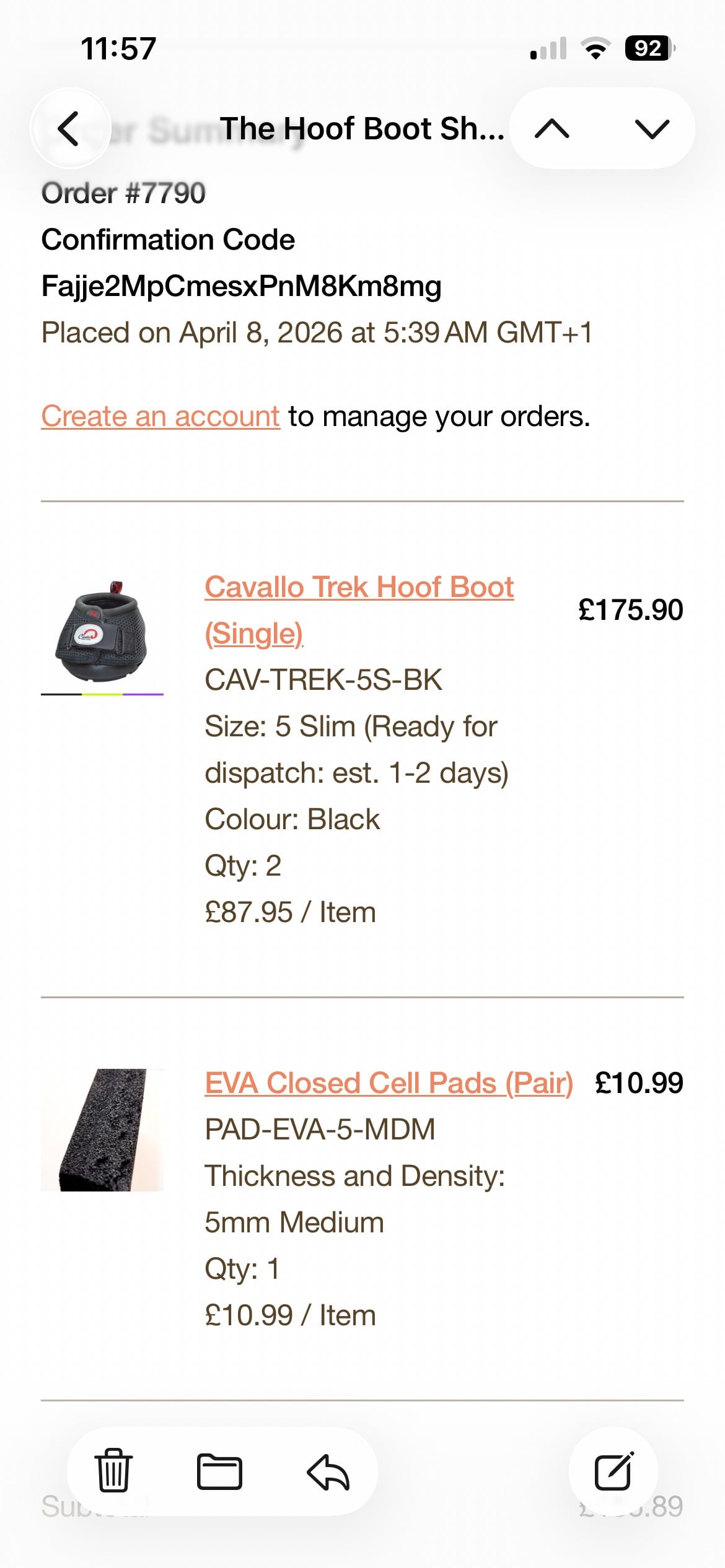 Cavalier Trek hoof boots - Horse Care & Equipment in Chelmsford