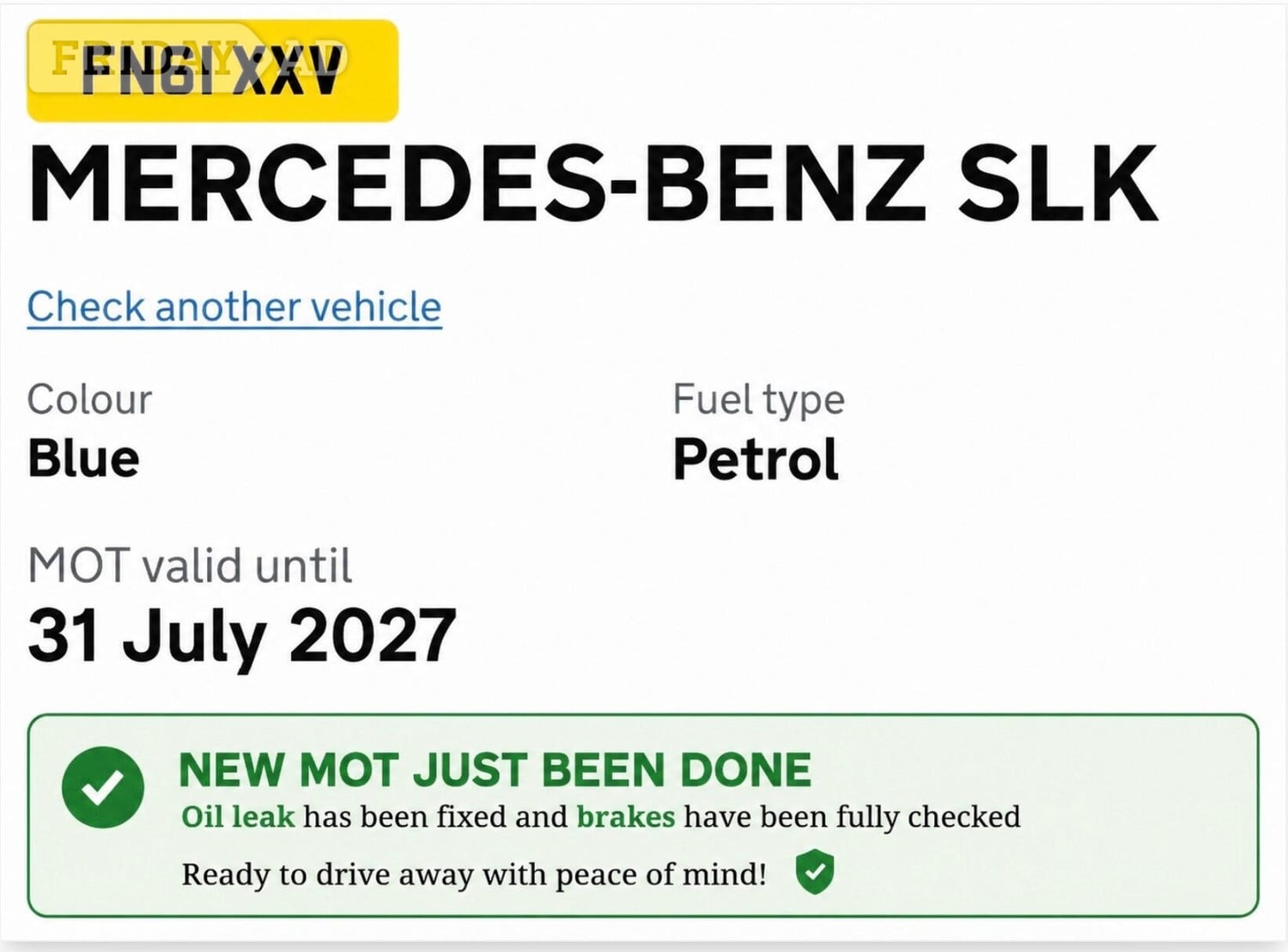 Mercedes-Benz SLK 2011 - Cars in Wembley