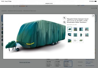 Maypole Caravan cover