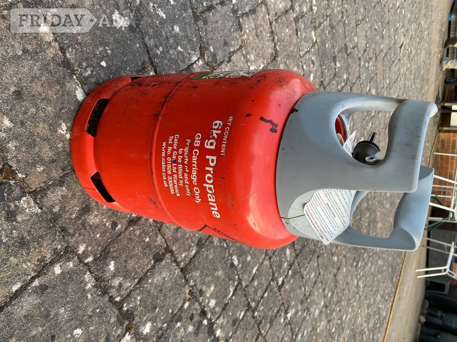 Empty 6Kg Calor Propane Gas Bottle