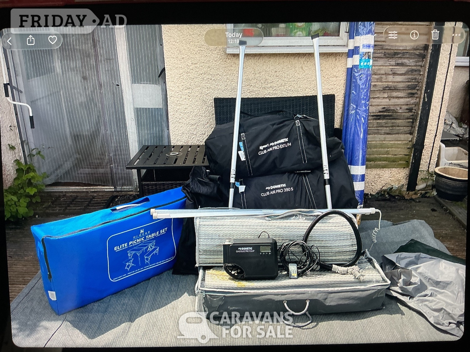 KAMPA DOMESTIC CLUB AIR PRO 390S PLUS CLUB AIR PRO EXT/L/H + E/P in Ashton Keynes