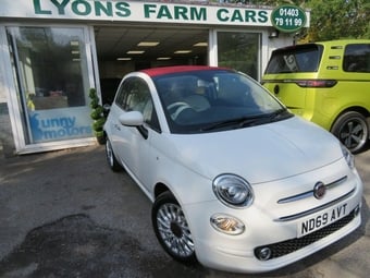 2019 FIAT 500C 1.2 Lounge Convertible 2dr Petrol Manual Euro 6 (s/s) (69 bhp) APPLE CARPLAY / ANDROID AUTO + DAB