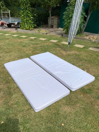 Two Foam Mattress Toppers With Covers