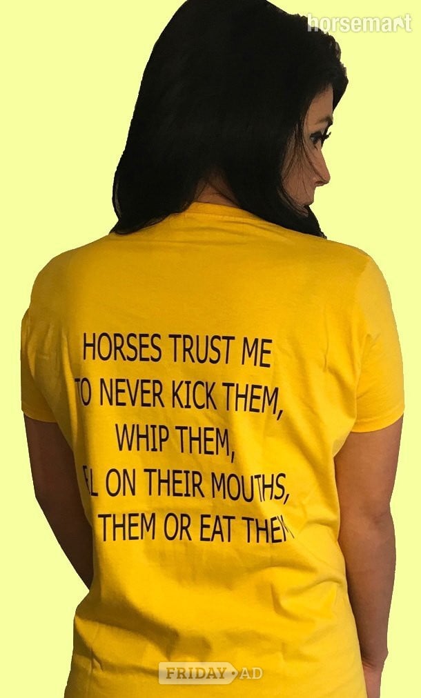 HORSE LOVERS TEE SHIRT Horses Trust Me TO Never... in Kettering