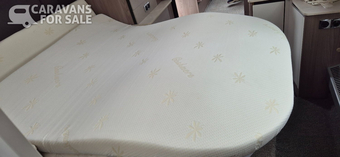 Swift Challenger 580 3" mattress topper made by Jonic