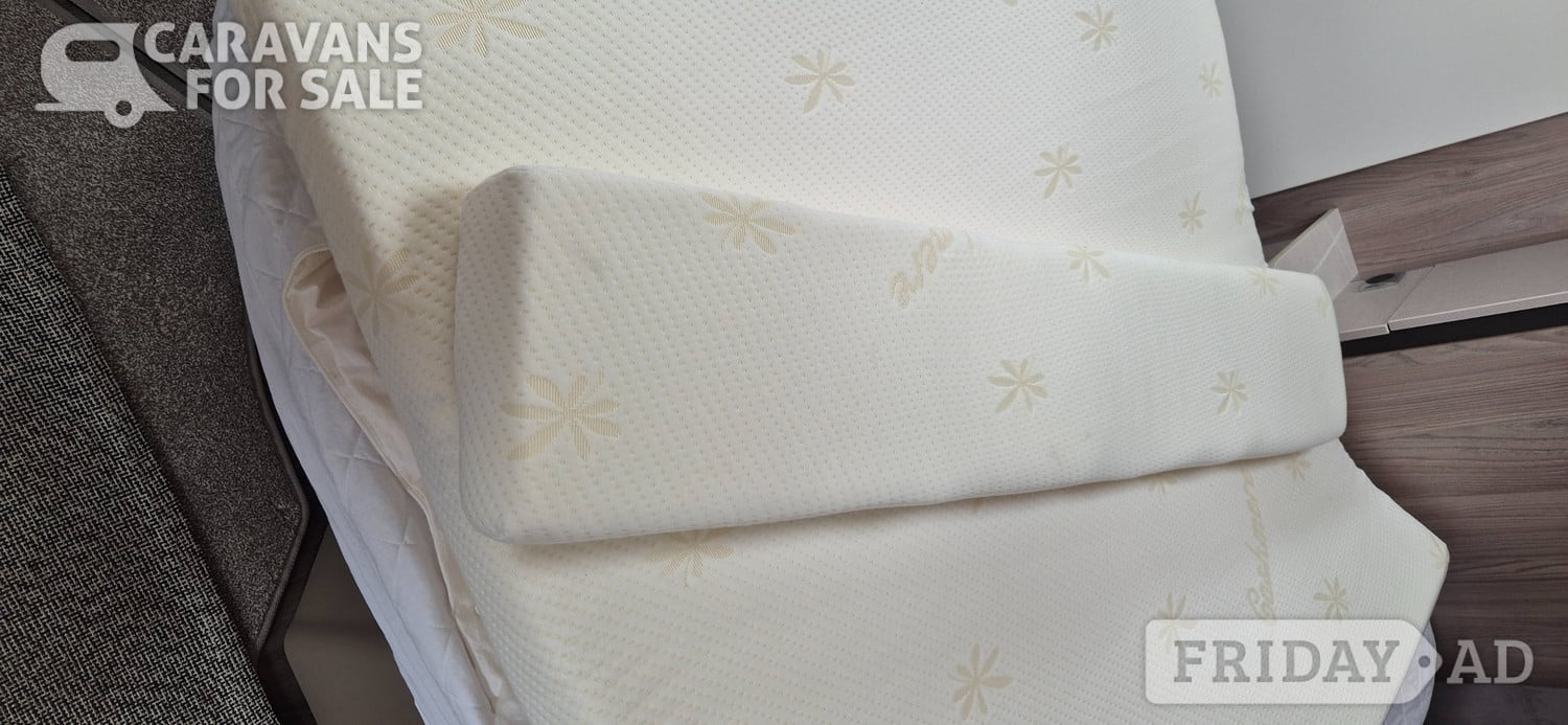 Swift Challenger 580 3" mattress topper made by Jonic - 