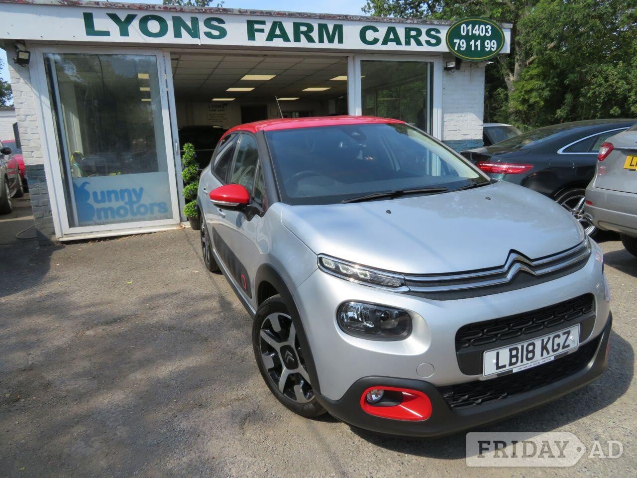 2018 Citroen C3 1.2 PureTech Flair Nav Edition Hatchback 5dr Petrol Manual Euro 6 (82 ps) MIRROR SCREEN + CAMERA + NAV + DAB in Horsham