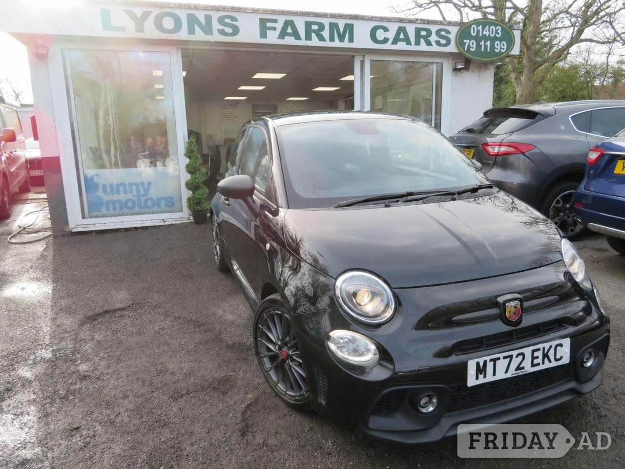 2022 Abarth 695 1.4 T-Jet Competizione Hatchback 3dr Petrol Automatic Euro 6 (180 bhp) CARBON SHELLED SABELT SPORTS SEATS in Horsham