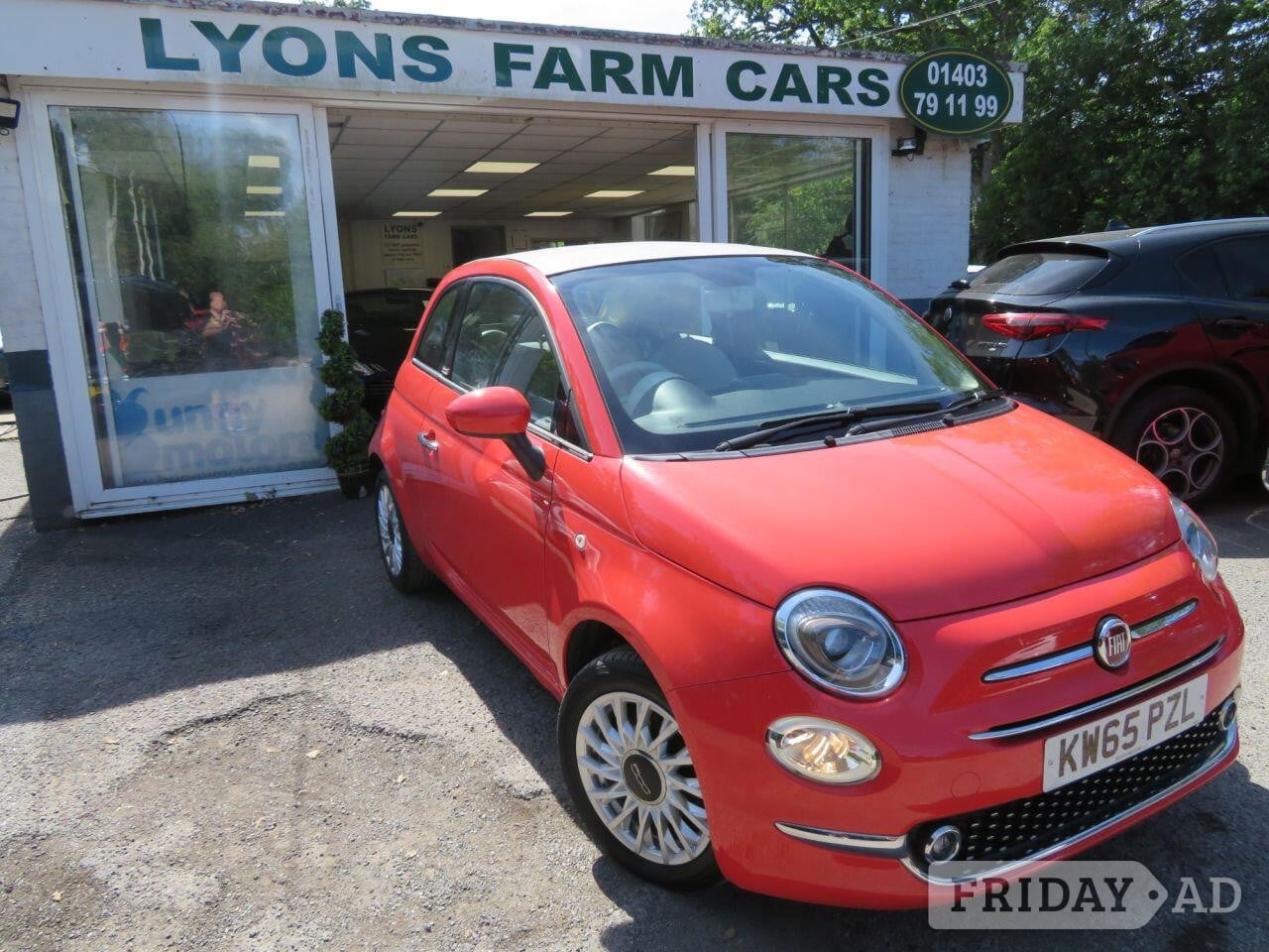 2015 Fiat 500C 1.2 Lounge Convertible 2dr Petrol Dualogic Euro 6 (s/s) (69 bhp) Automatic in Horsham