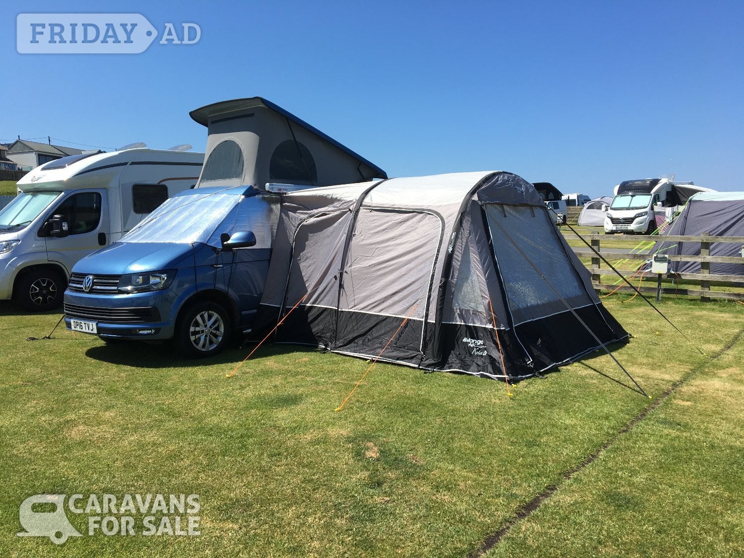 Vango Kela IV Low AirAway Awning suitable for T5/T6 VW Campervans in Telford