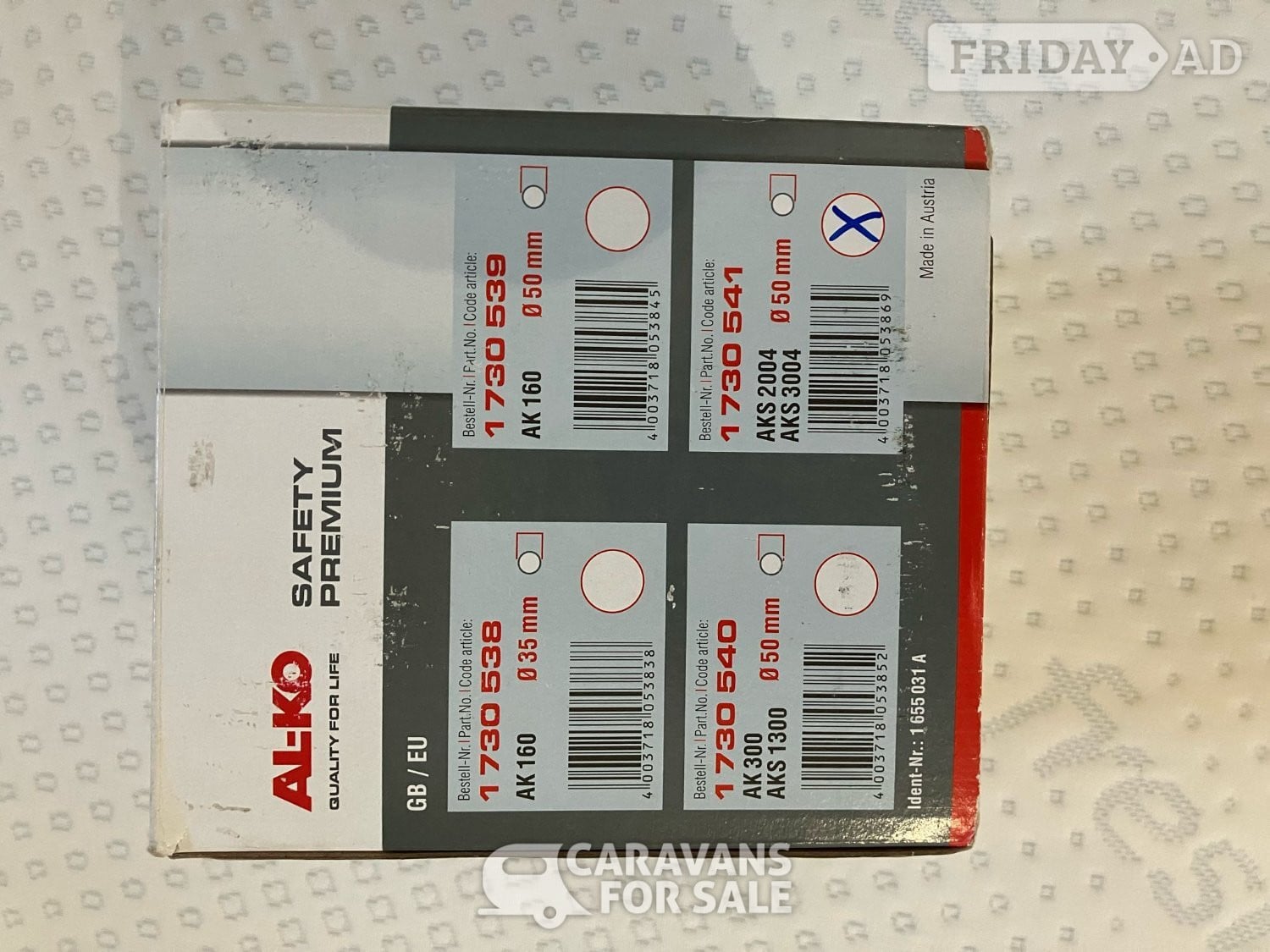 Genuine AL-KO AKS 3004 Caravan ALKO Hitchlock 1730541 -  in Shotley Gate