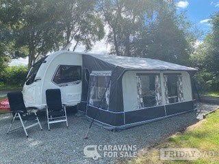 Dorema Quattro 380 Awning suitable for seasonable pitch in Bebington