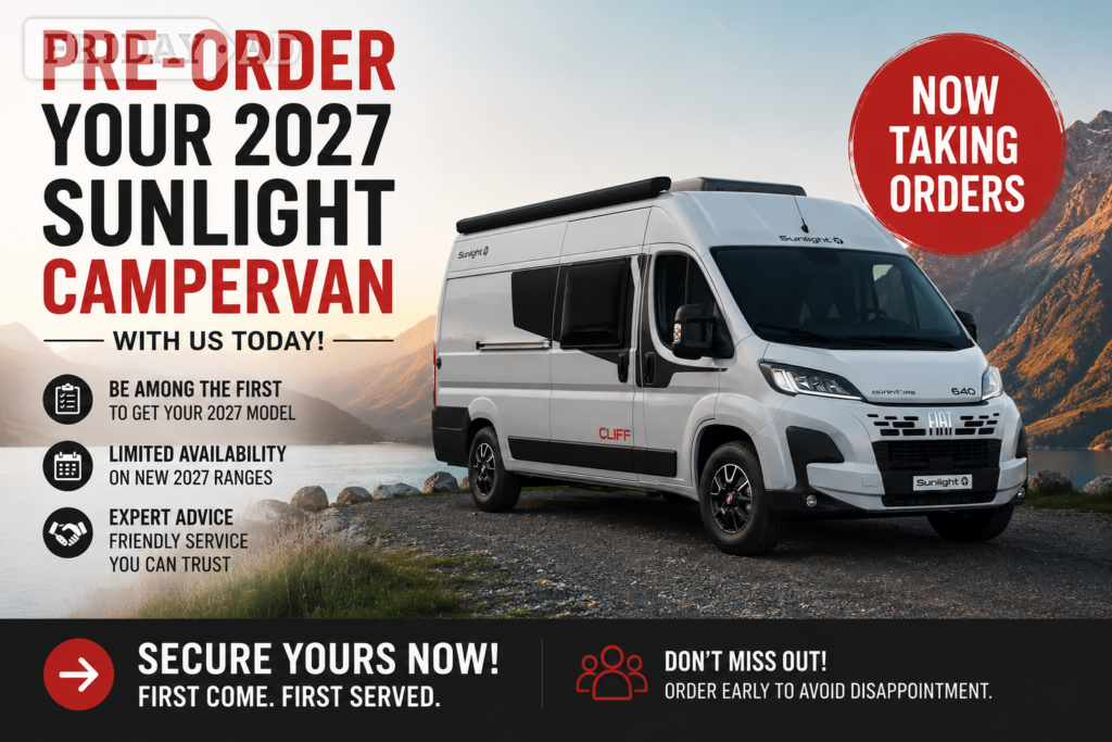 Sunlight Cliff 602 RT, (2026)  Campervan for sale in Llanelli