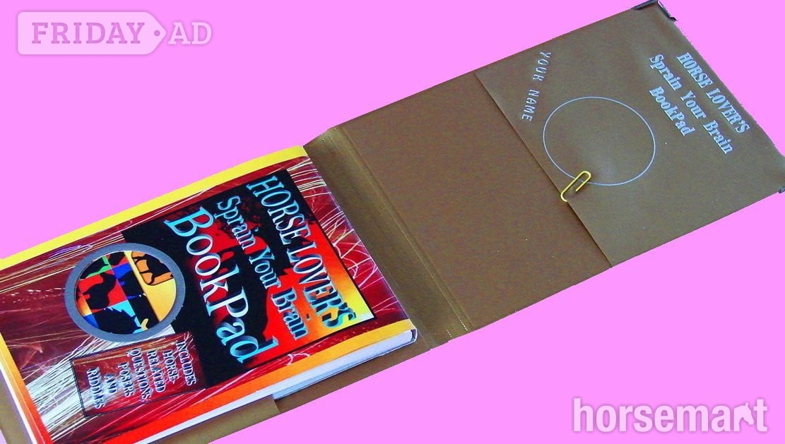 HORSE LOVERS NOTEBOOK with Sprain Your Brain bonus questions in Kettering