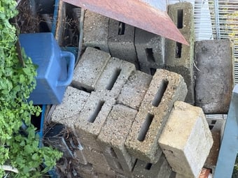 6 inch , concrete blocks