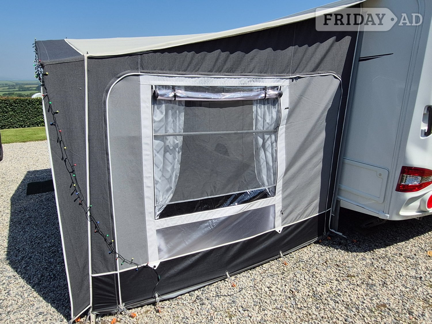 Isabella Awning – Magnum Silver 400x250 Carbon X Fibreglass Frame