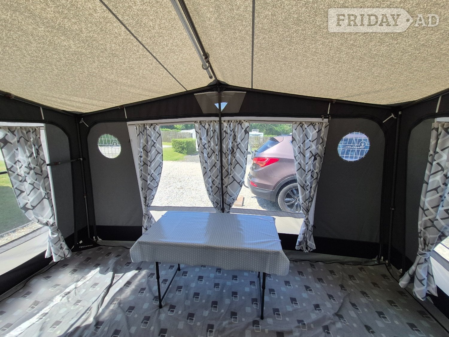 Isabella Awning – Magnum Silver 400x250 Carbon X Fibreglass Frame -  in Aldertons
