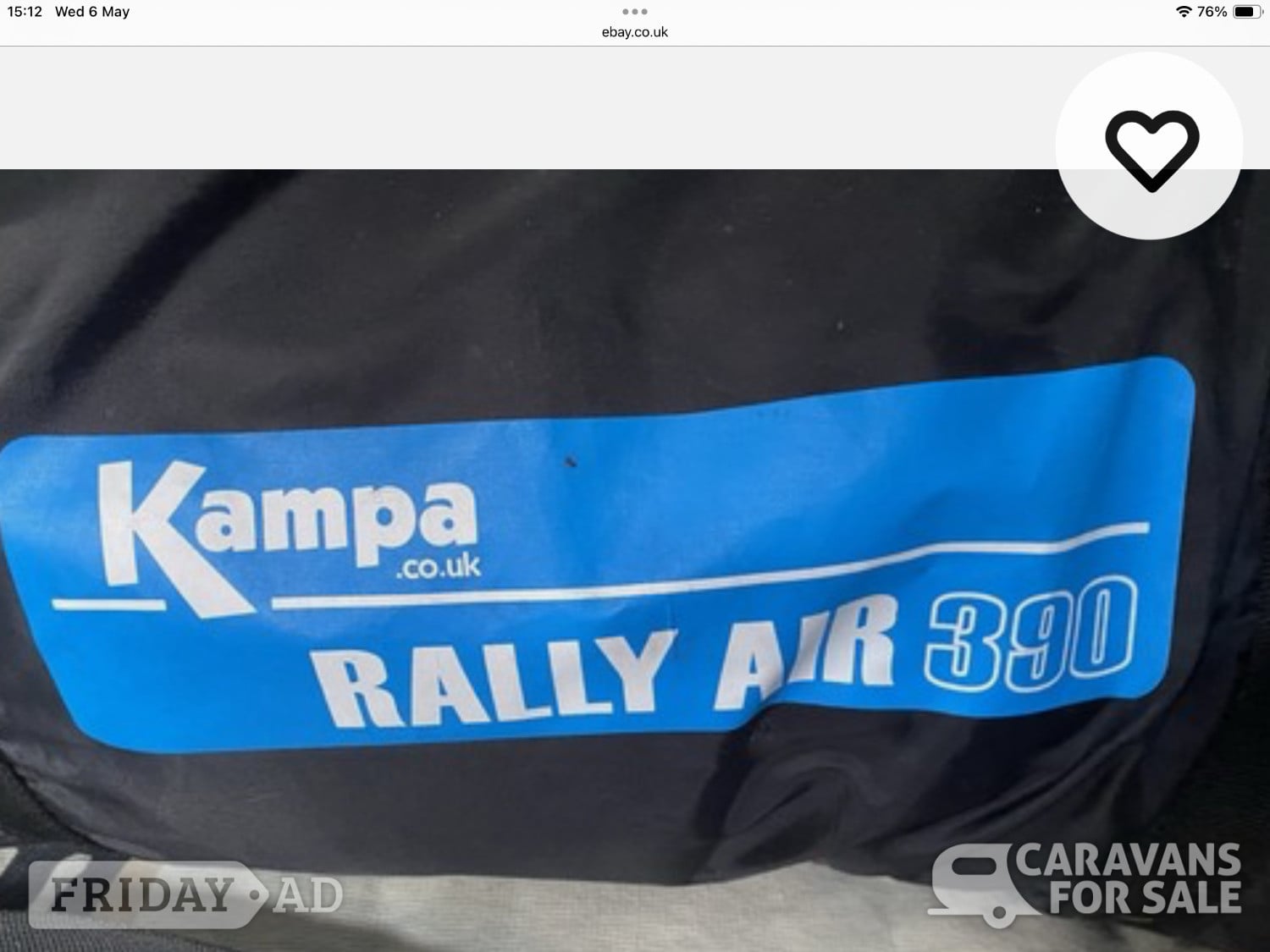 Kampa 390 Air Awning in Aylesbury