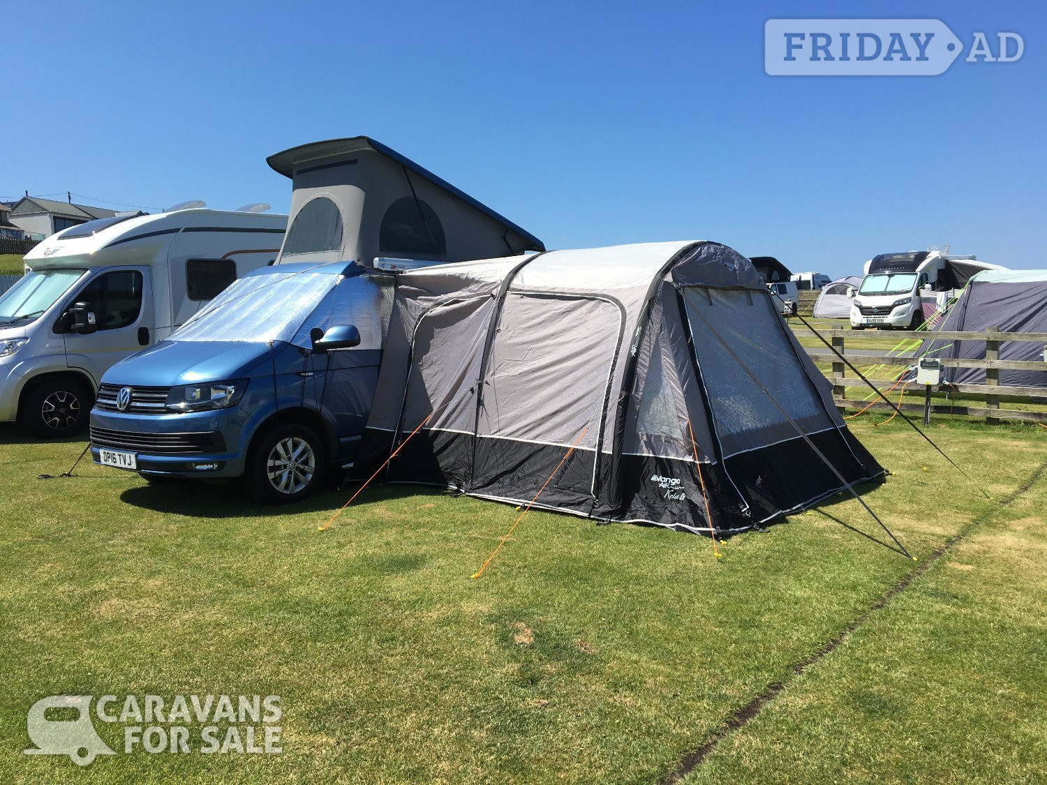 Vango Kela IV Low AirAway Awning suitable for T5/T6 VW Campervans in Telford