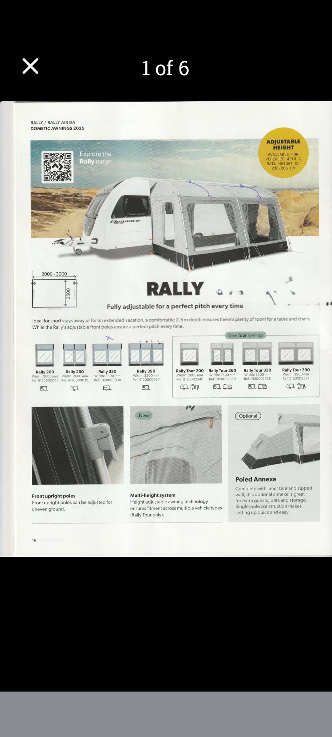 Dometic Rally 330 porch and loads of extras included.  - 