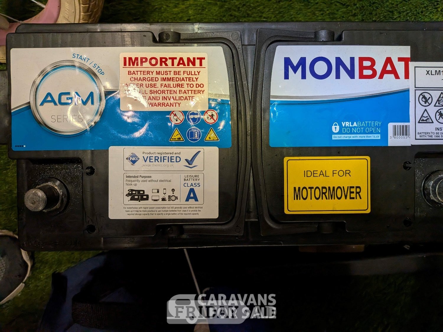 MONBAT AGM 100Ah Leisure Battery - NCC Class A - Ideal for Movers in Newark-on-Trent