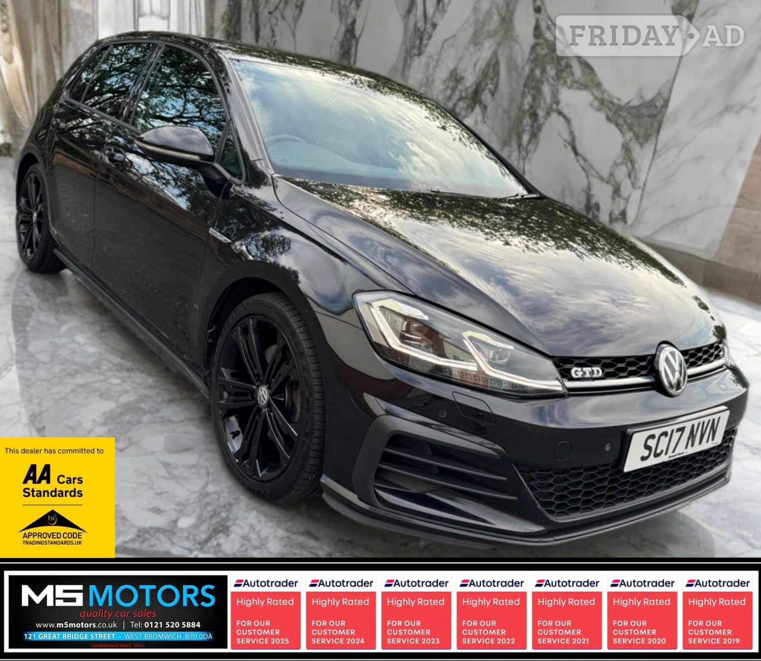 Volkswagen Golf 2017 in West Bromwich
