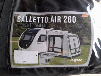 Caravan Awaning Vango Balleto 260
