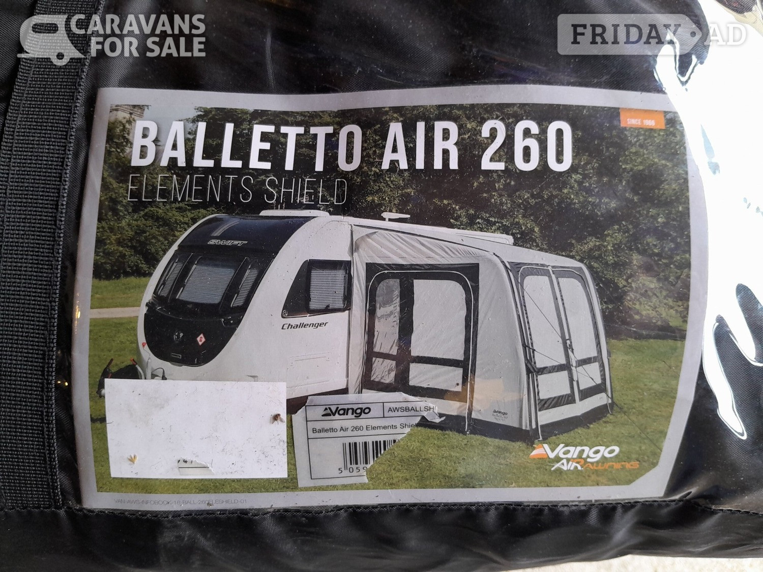 Caravan Awaning Vango Balleto 260 in Cirencester