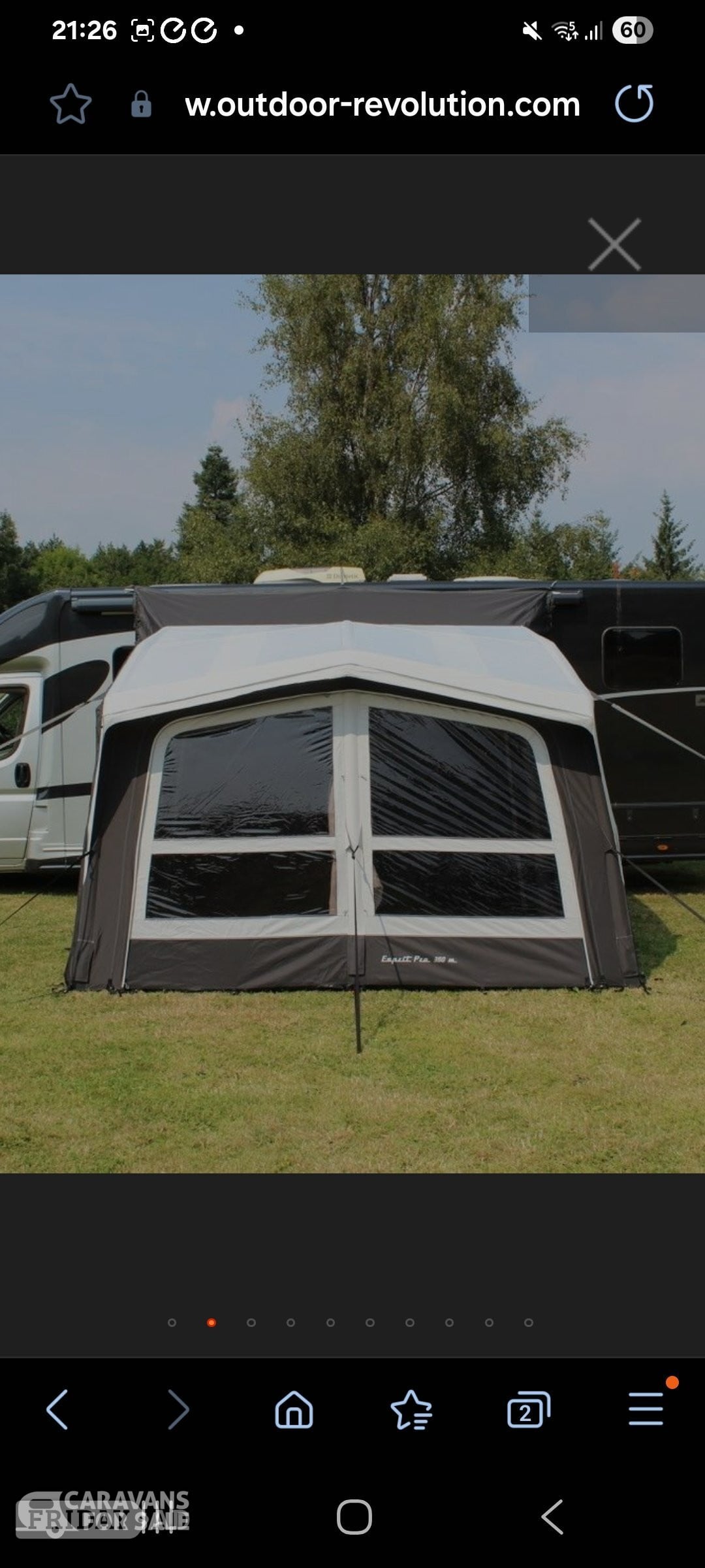 Outdoor Revolution Esprit Pro 350 drive away awning, air beam