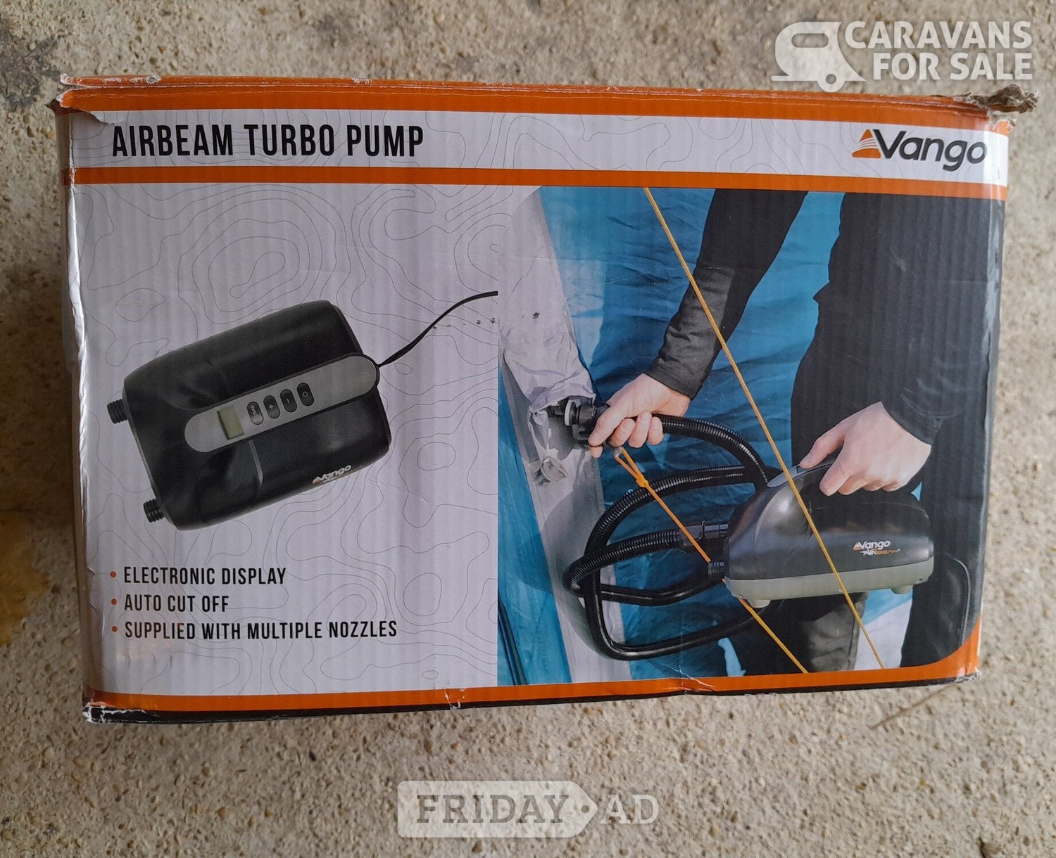 Vango Black Airbeam Turbo Pump in Cirencester