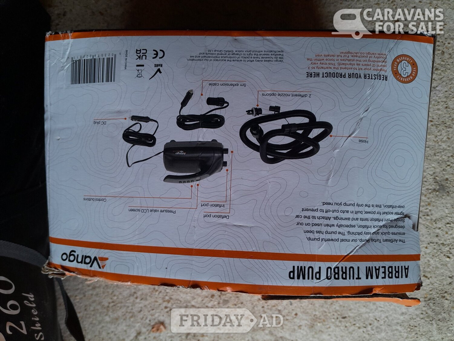 Vango Black Airbeam Turbo Pump
