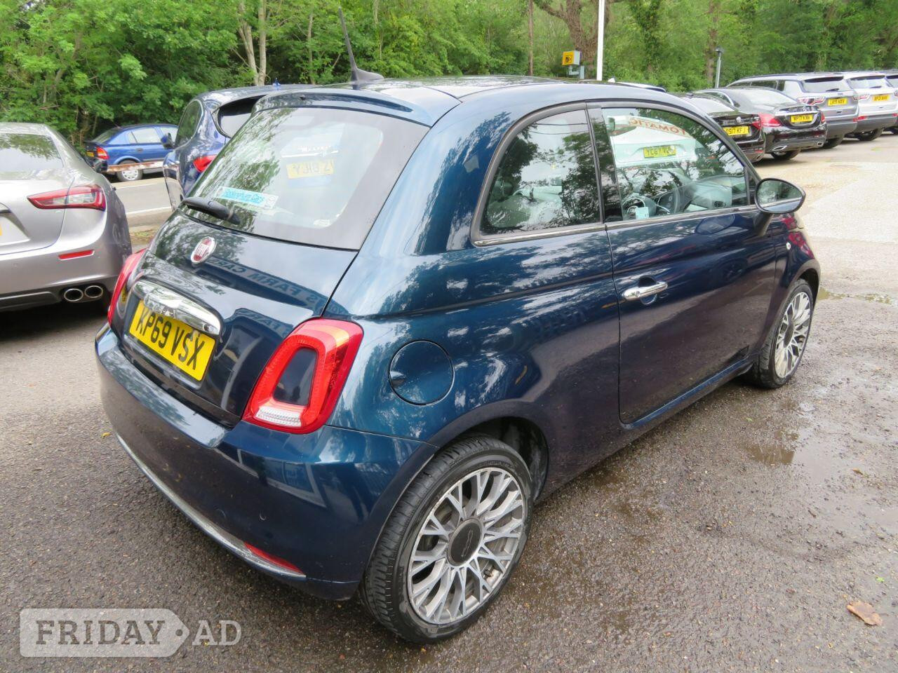 2019 Fiat 500 1.2 Star Hatchback 3dr Petrol Dualogic Euro 6 (s/s) (69 bhp) Automatic MATELASSE SEATS + 16" ALLOYS + NAV - Cars in Horsham