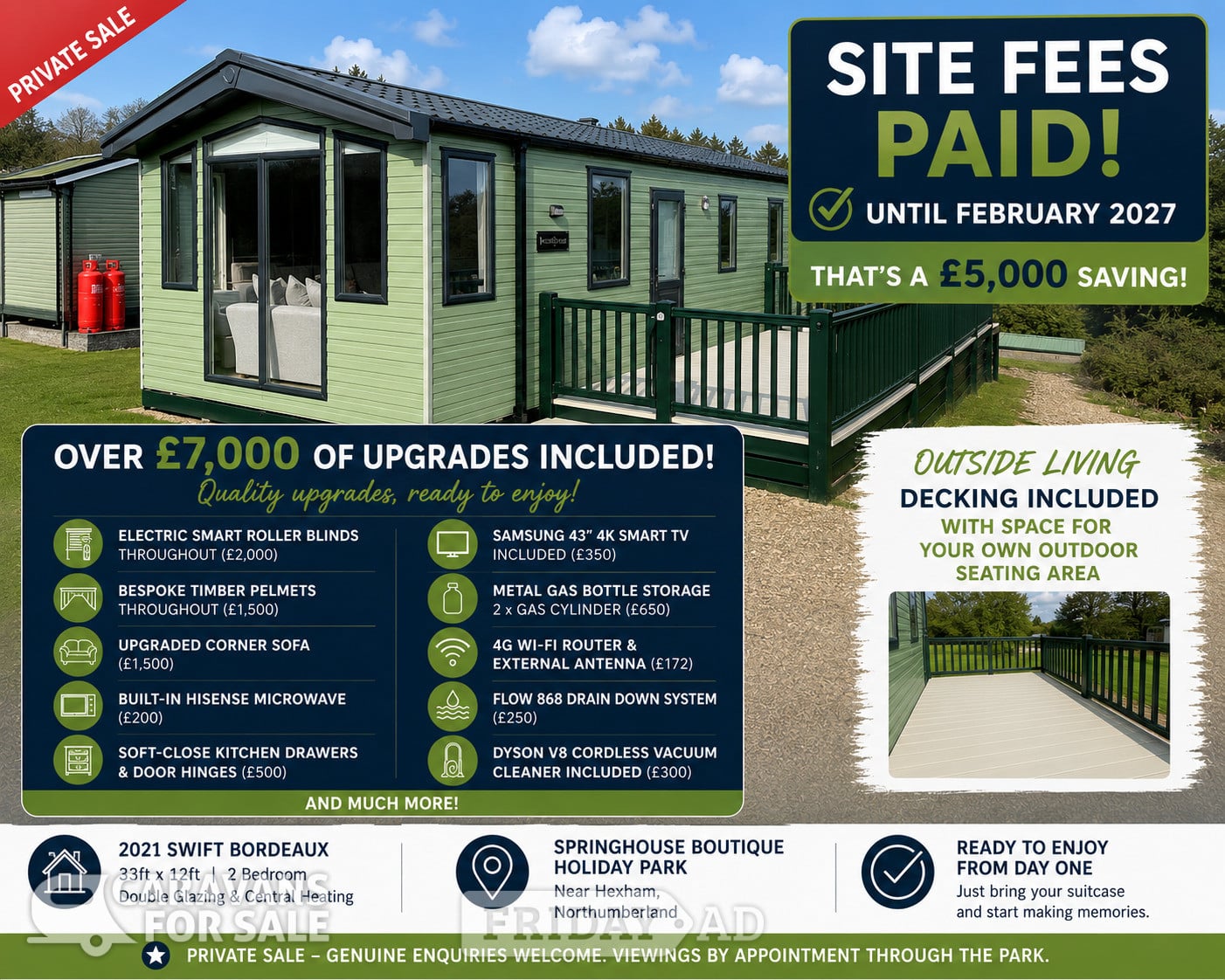 Swift Bordeaux 2021 for sale - Holiday Homes in Hexham