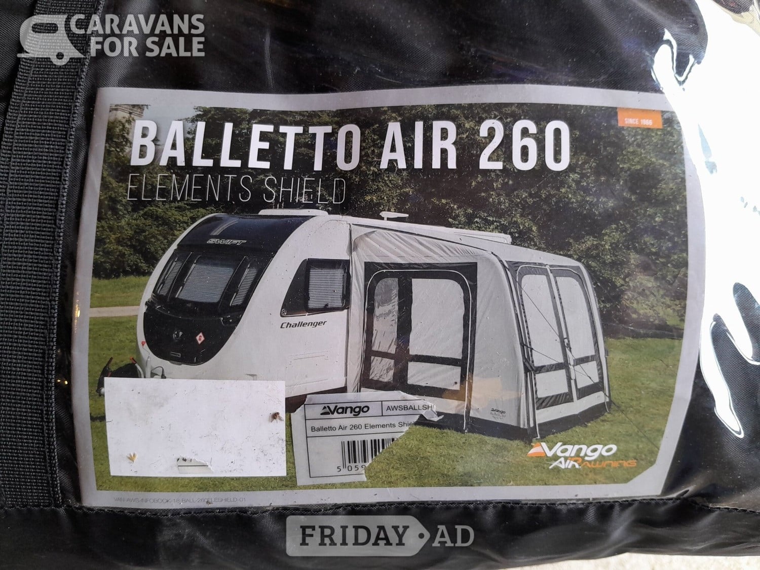 Caravan Awaning Vango Balleto 260 in Cirencester