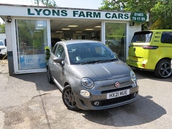 2021 FIAT 500 1.0 MHEV Sport Hatchback 3dr Petrol Manual Euro 6 (s/s) (70 bhp) SPORTS KIT + 15" GRAPHITE ALLOYS