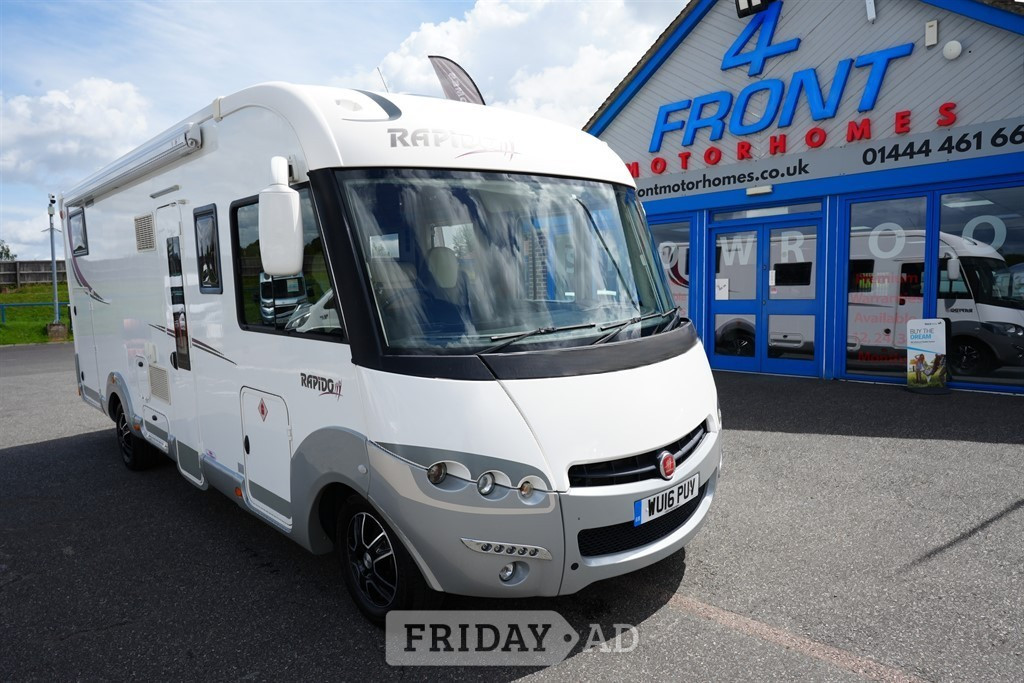 Rapido 8066DF FIAT 4 BERTH 4 TRAVEL SEAT MOTORHOME 2016 for sale in Haywards Heath