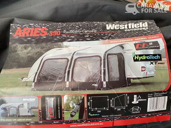 Westfield advanced air system awning.Brand new.
