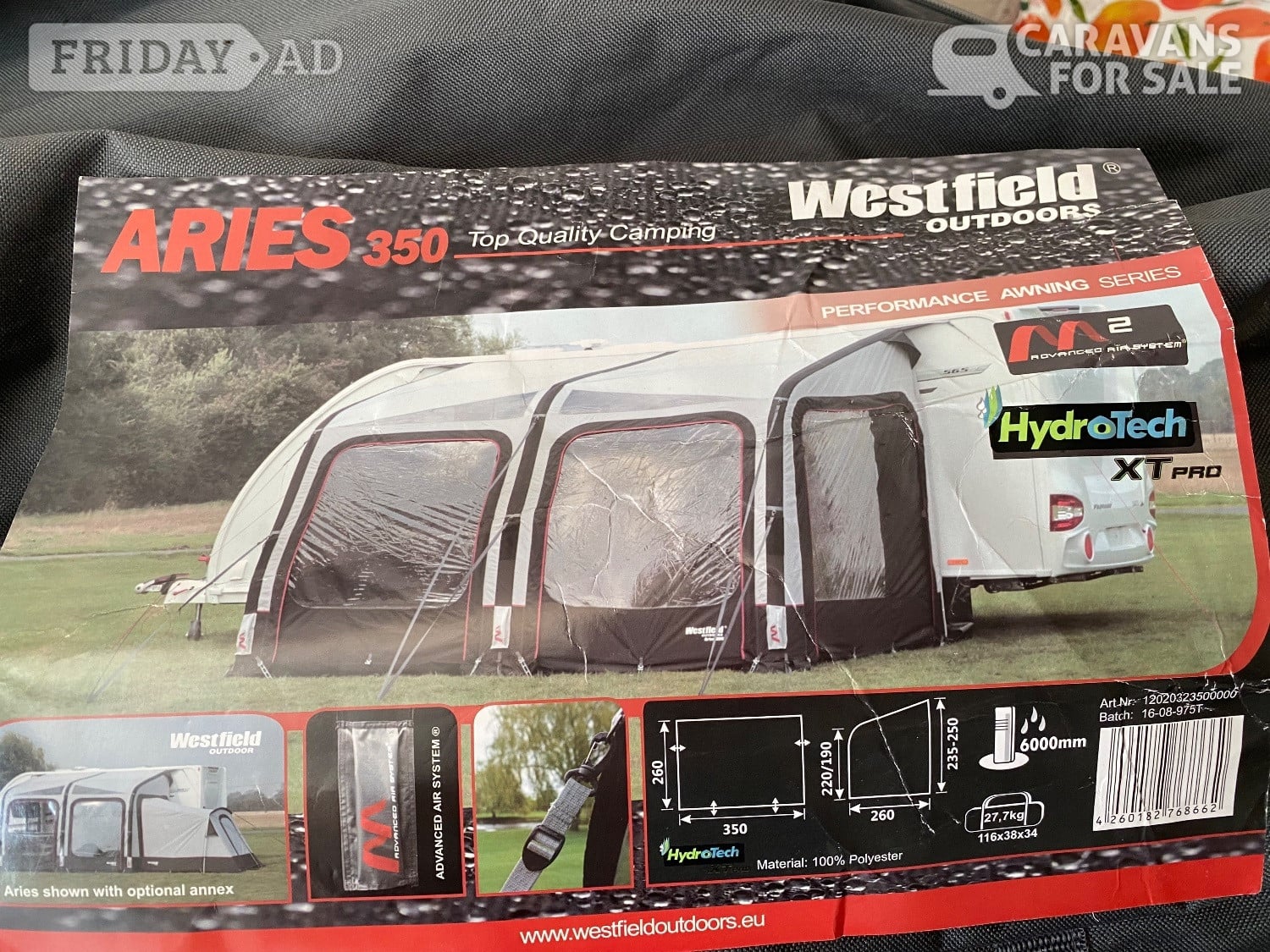 Westfield advanced air system awning.Brand new. in Mansfield