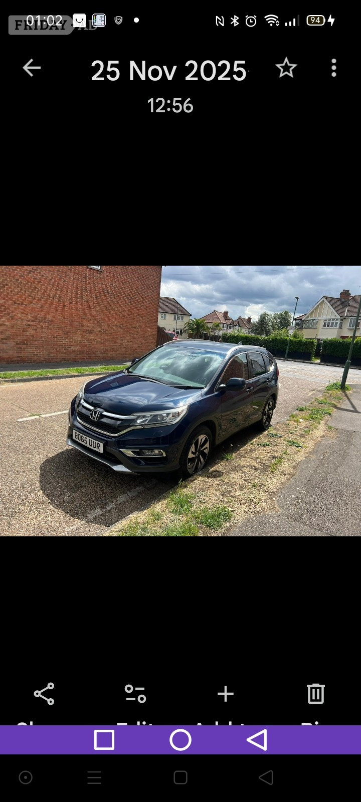 Honda CR-V 2015 in Sutton