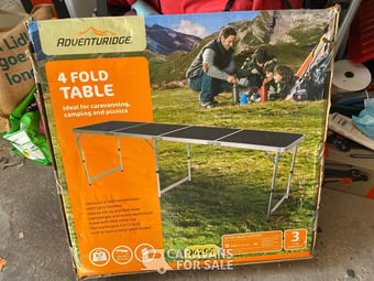 4 Fold camping table 