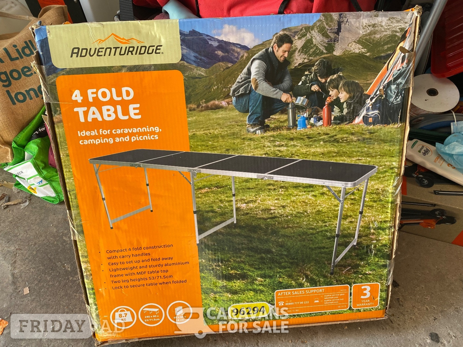 4 Fold camping table  in Mansfield
