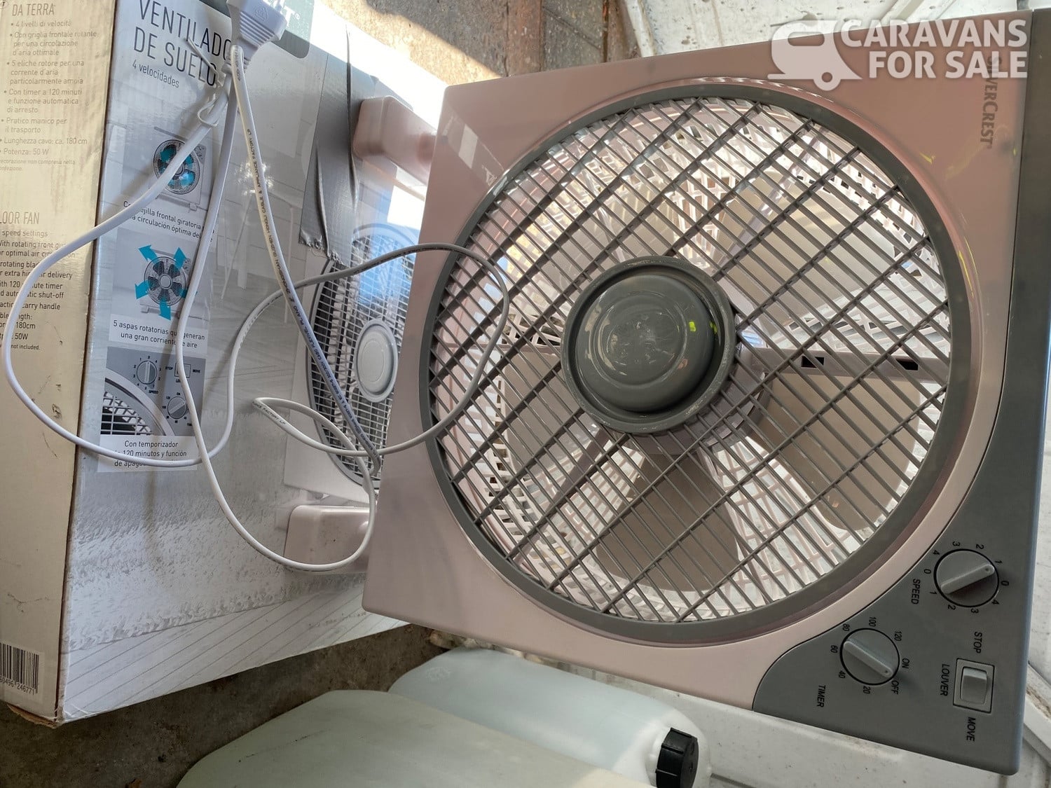 Silver crest fan