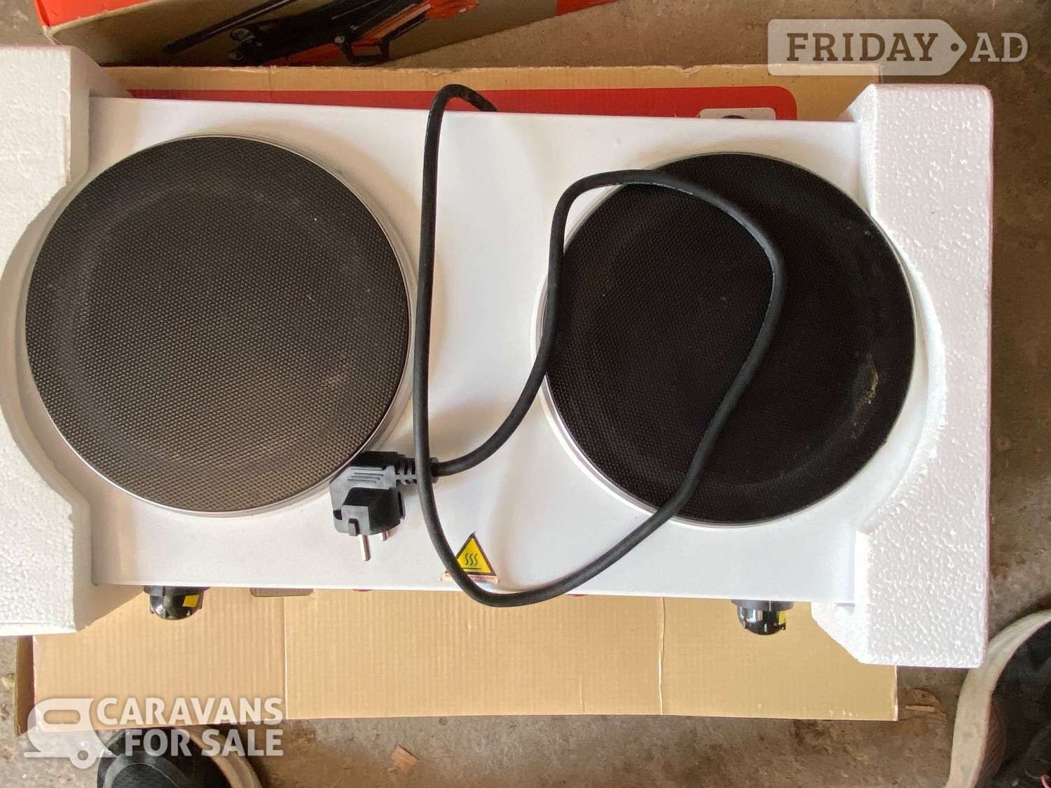 2400w double hot plate used once very clean great condition